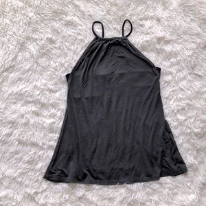 EUC American Eagle Charcoal Gray High Neck Open Back Top